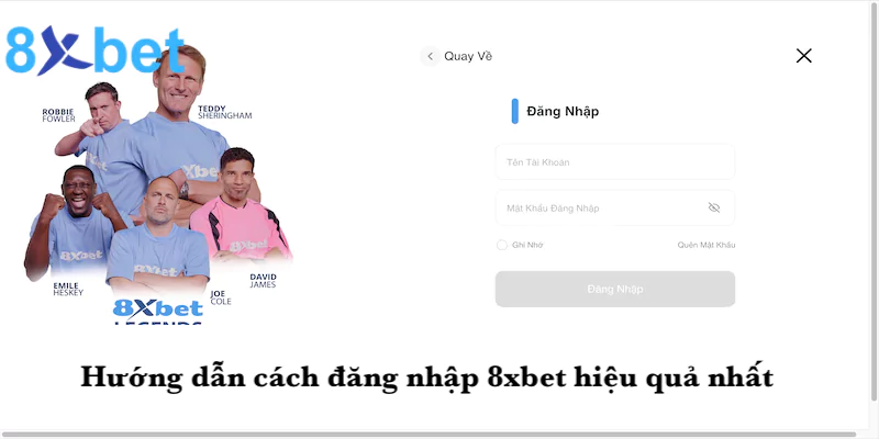 Hướng dẫn cách đăng nhập 8xbet cho người chơi mới