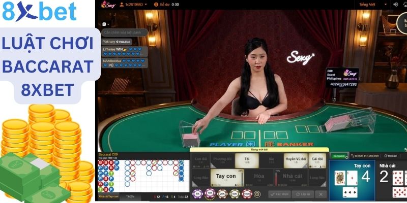 Luật chơi Baccarat tại 8xbet đơn giản