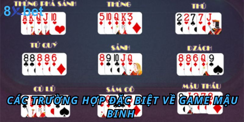 Các trường hợp đặc biệt về game mậu binh 