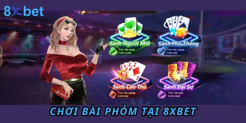 Truy cập 8xbet đánh phỏm trực tuyến hấp dẫn nhất